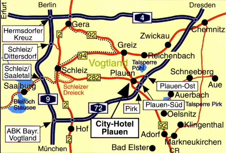 City-Hotel Plauen Eksteriør billede